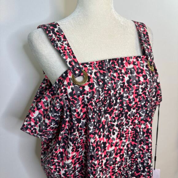 M Missoni Cheetah Cotton Adjustable Strap Shift Dress New With Tags - Picture 2 of 12